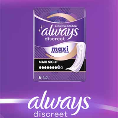 FREE Always Discreet Maxi Night Pads - Freebies and Free Samples by Mail